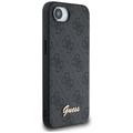 Guess HC MagSafe 4G PU Script Logo -suojakuori iPhone 16e:lle, musta