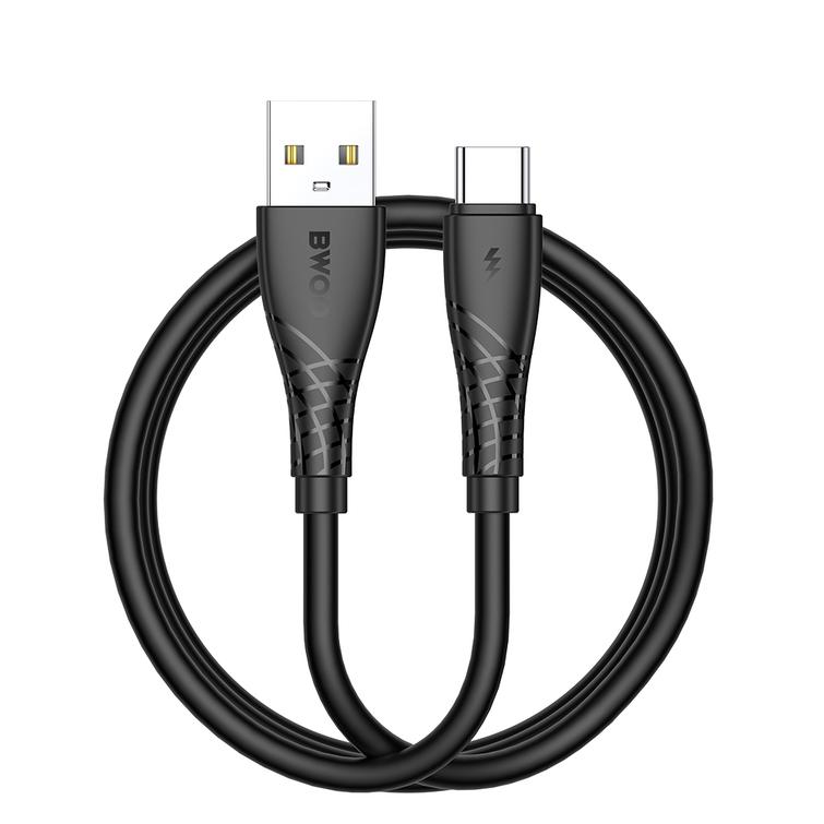 BWOO-kaapeli USB - USB-C 1m 27W 3A musta BO-X318C