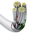 Baseus Superior USB - Lightning -kaapeli 1,0 m 2,4A valkoinen