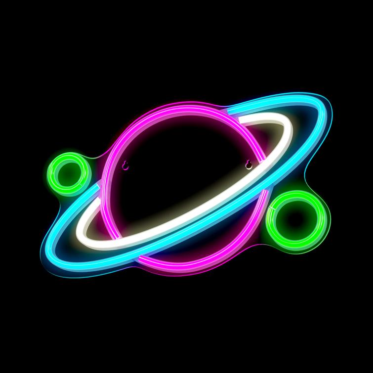 Neon PLEXI LED PLANET moniv&auml;rinen FPNE05X Forever Light