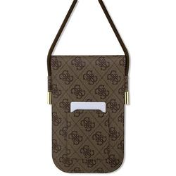 Guess puhelinlaukku GUOWBP4SNSW ruskea lompakko 4G-johto Script