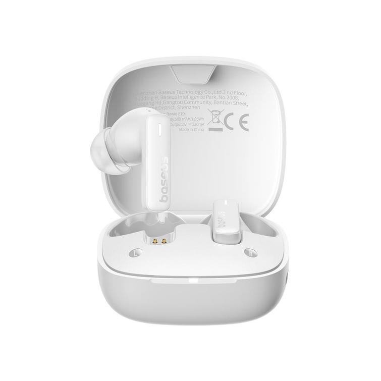 Baseus Bowie E19 True Langattomat Kuulokkeet, Valkoinen