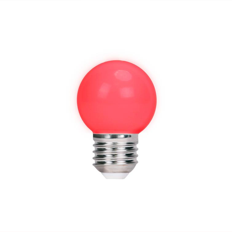 Forever Light LED Bulb E27 G45 2W 230v red 5pcs