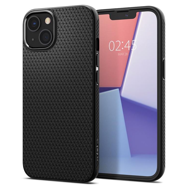 Spigen Liquid Air -suojakuori iPhone 13 6,1":lle mattamusta