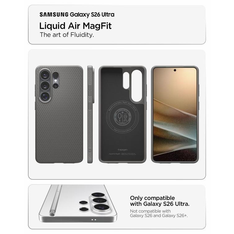 SPIGEN LIQUID AIR MAG MAGSAFE GALAXY S26 ULTRA MARBLE GREY