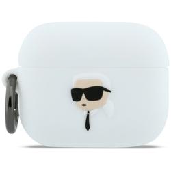 Karl Lagerfeld Silicone Karl Head 3D case for AirPods Pro 3 white