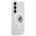 Karl Lagerfeld case IML Peekaboo Choupette MagSafe for Samsung Galaxy S26 transparent