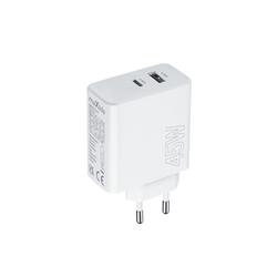 Maxlife MXTC-07-45AC PD QC laturi 1x USB-C 1x USB 45W valkoinen