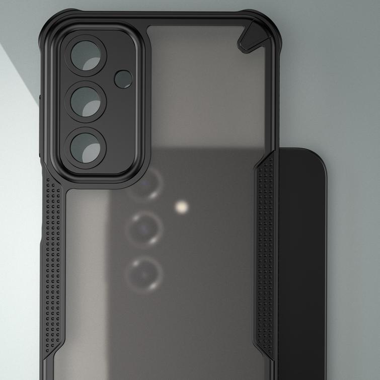 Defender Matt suojakuori Samsung Galaxy A16 4G / A16 5G:lle, musta