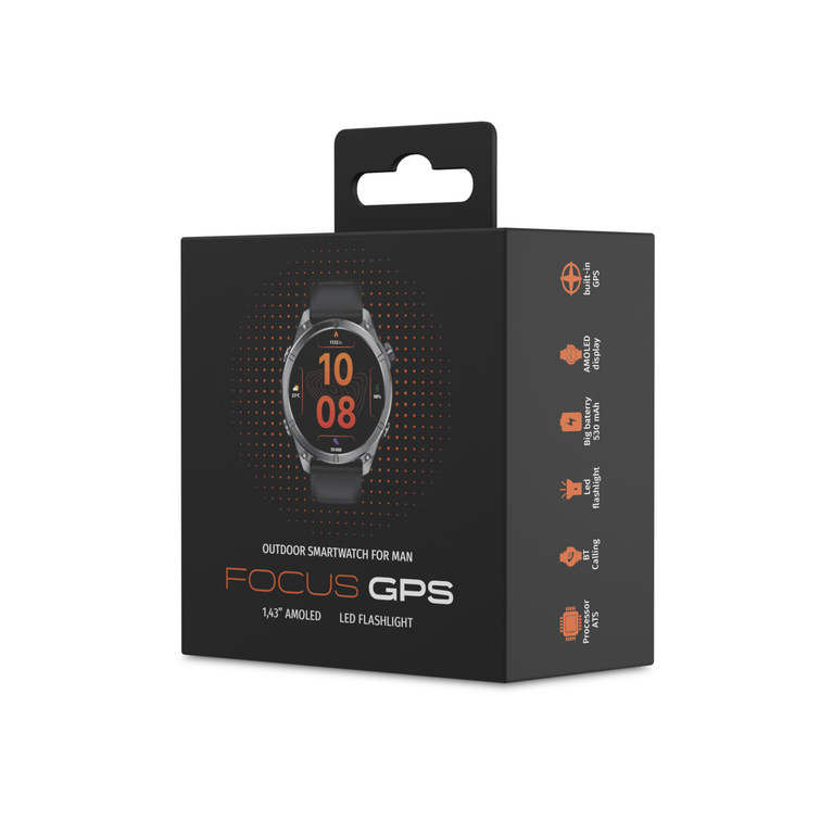 Forever smartwatch Focus GPS SW-900 musta