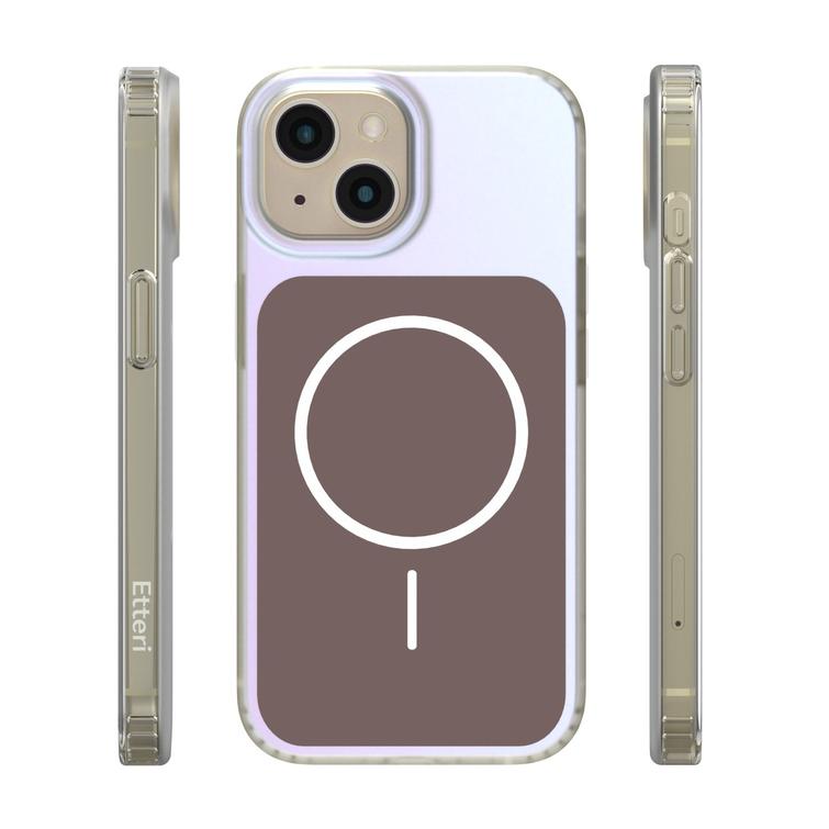 Etteri Hidden Pearl case for iPhone 15 6,1" brown