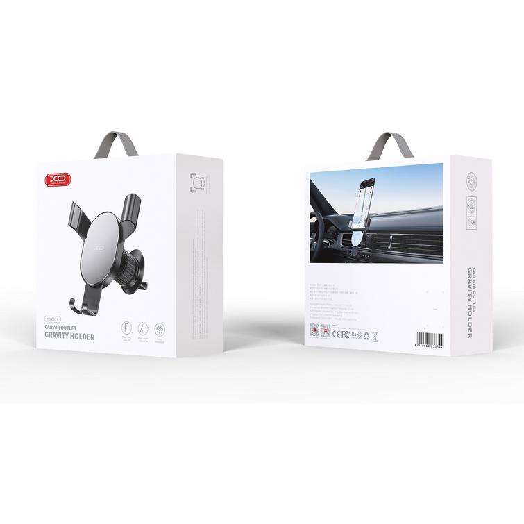 XO-autoteline 126 hopeanmusta ilmanpoistoaukkoon