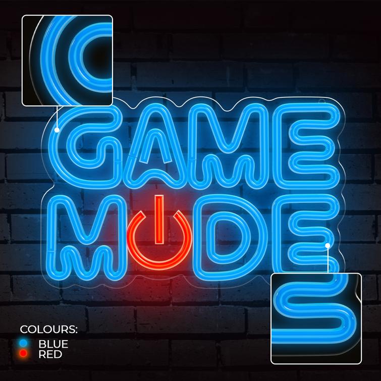 Forever Light Neon PLEXI LED GAME MODE blue red FPNE38