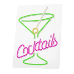Neon PLEXI LED COCKTAILS -valot, pinkki, vihreä FPNE02X Forever Light