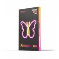 Neon LED-valo BUTTERFLY pinkki NNE03 Neolia