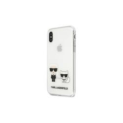 Karl Lagerfeld iPhone XS Max -kotelo KLHCI65CKTR - kovakuori PC/TPU IK + Choupette - läpinäkyvä