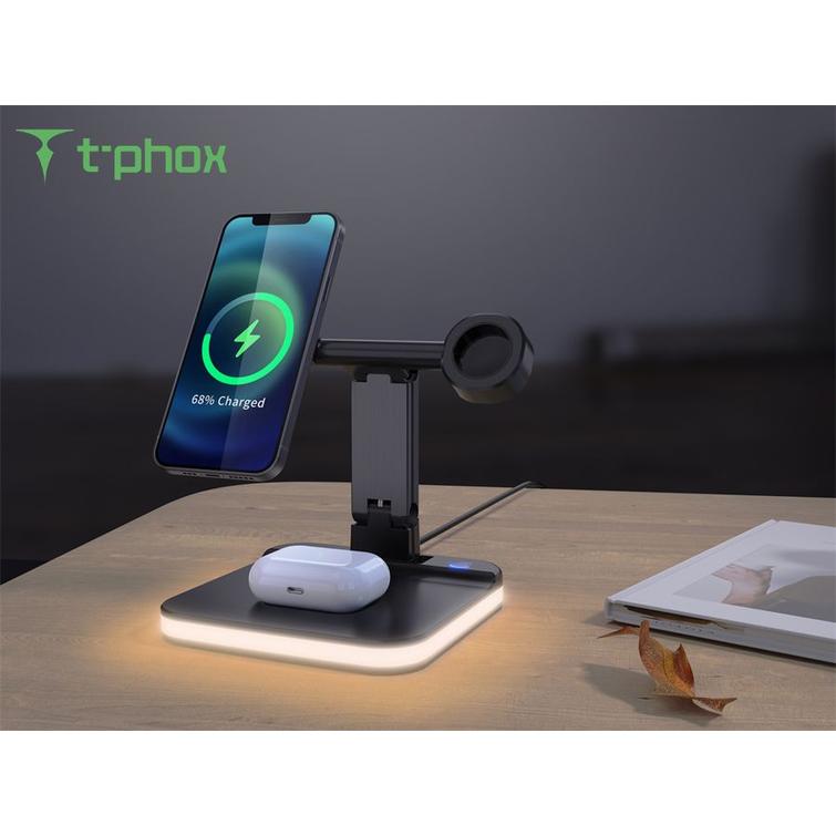 INDUCTIVE CHARGER 5IN1 MAGNETIC WIRELESS 15W BLACK