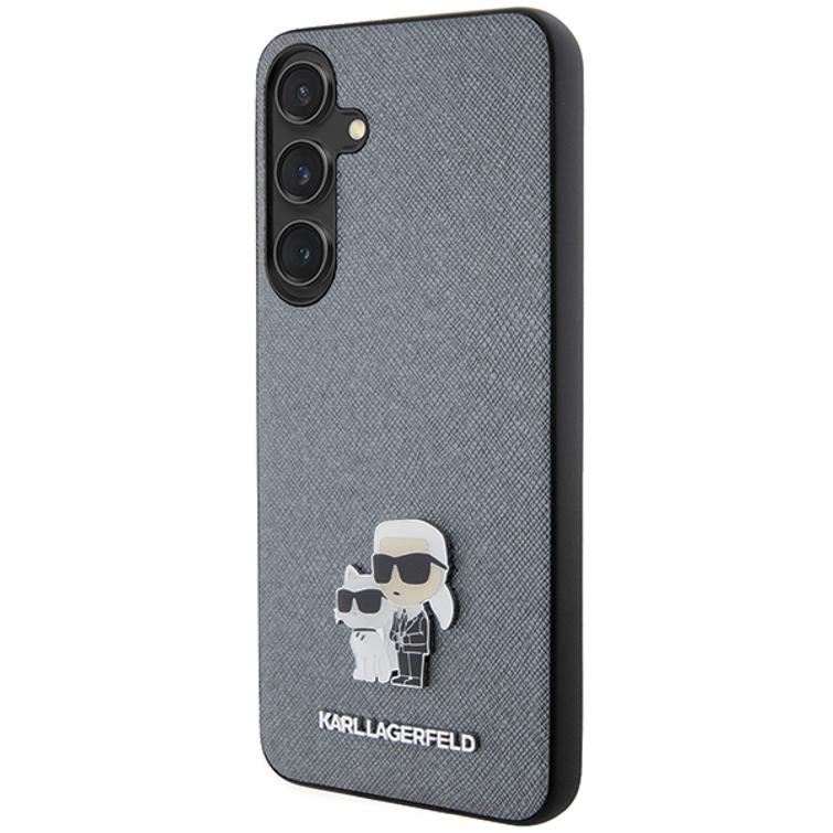 Karl Lagerfeld case for Samsung Galaxy S24 Plus KLHCS24MPSAKCMPG gray HC SAFFIANO KC PIN