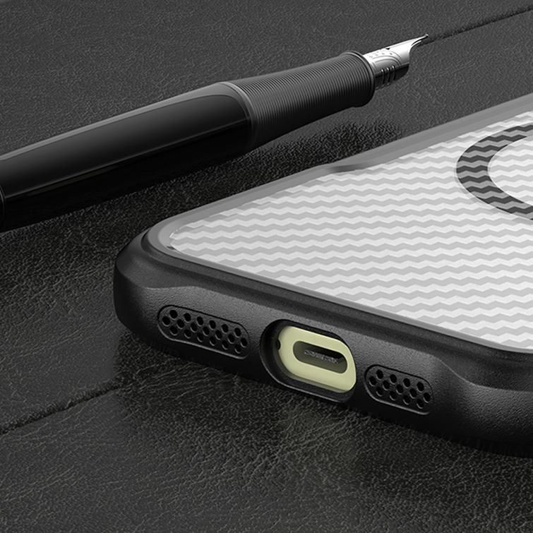 Defender Carbon Mag case for iPhone 17 6,3" black