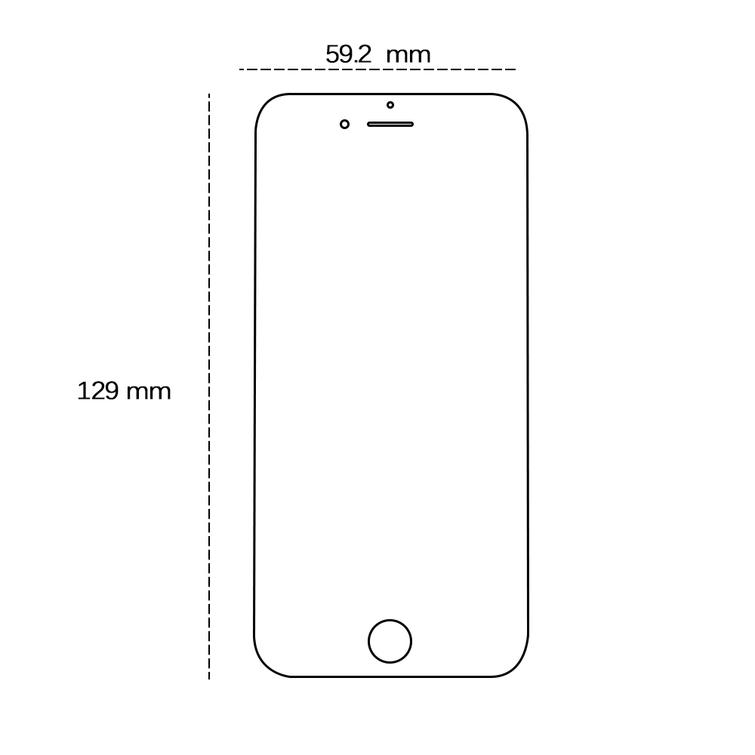 Tempered glass 2,5D for iPhone 7 / 8 / SE 2020 / SE 2022