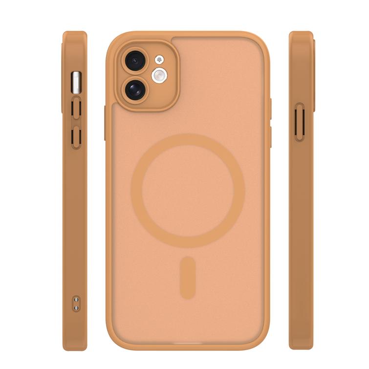 Mag Matt case for iPhone 11 brown camera protection