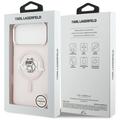 Karl Lagerfeld case for iPhone 17 Pro Max 6,9" IML Choupette Sketch Logo MagSafe pink