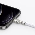 Baseus Cafule Metal USB-Lightning-kaapeli 1,0 m 2,4A valkoinen