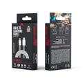 Maxlife MXUC-06 kaapeli USB-C - Lightning 1,0 m 20W harmaa nailon