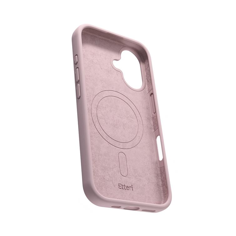Etteri Silicone Mag kotelo iPhone 16 6,1" vaaleanpunaiselle