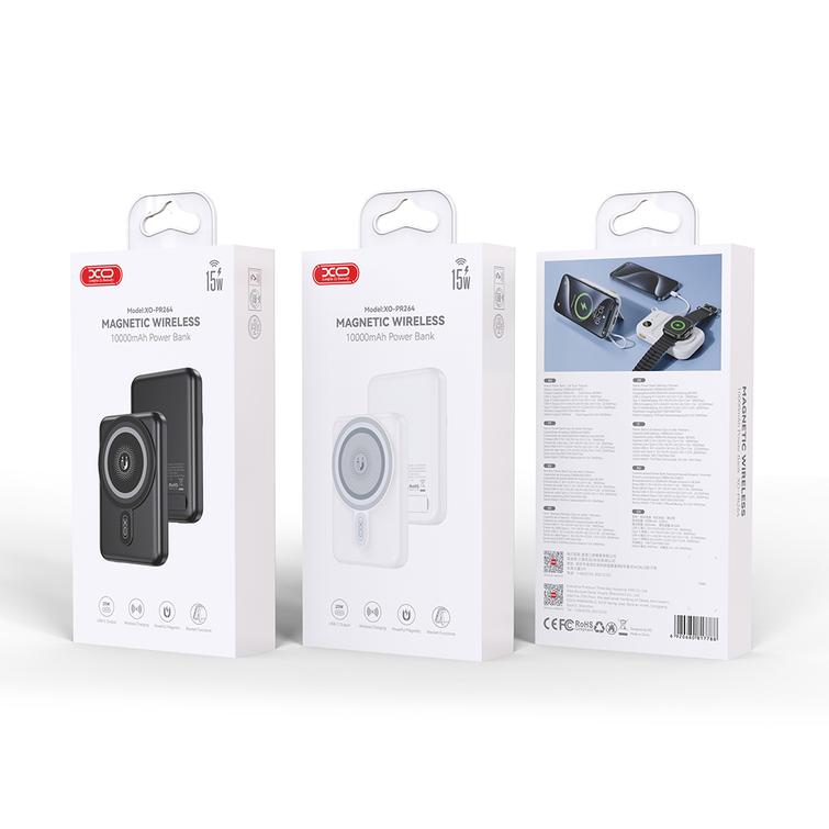 XO power bank magnetic PR264 20W 10000mAh white for MagSafe