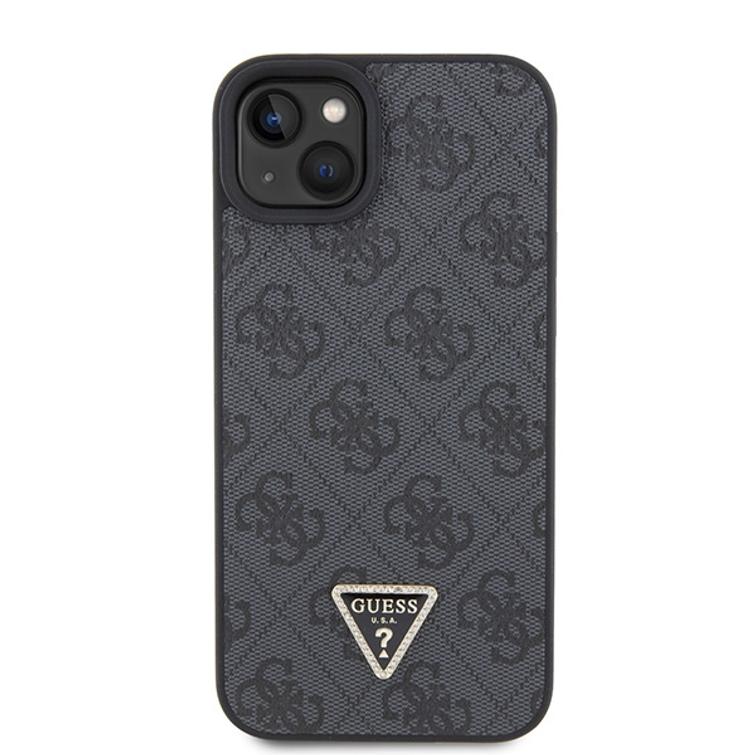 Guess case for iPhone 15 Plus 6,7" GUHCP15MP4TDSCPK black hardcase Crossbody 4G Metal Logo