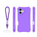 Safepop case with strap for iPhone 16 6,1" purple