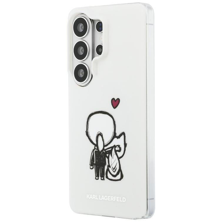 Karl Lagerfeld case IML Karl&Choupette MagSafe for Samsung Galaxy S26 Ultra transparent