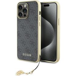 Guess iPhone 15 Pro Max 6,7" suojakuori GUHCP15XGF4GGR harmaa HC PU 4G Charm