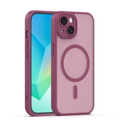 Mag Matt case for iPhone 14 6,1" maroon camera protection