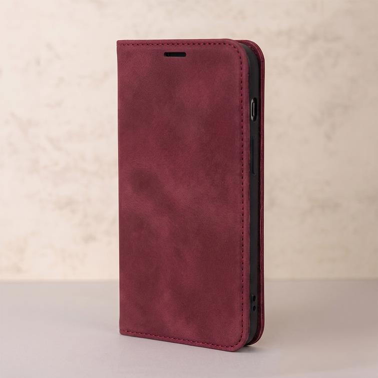 Smart Suede case for iPhone 11 maroon