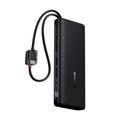 Baseus digital display power bank with dual built-in usb-c cables 20000mAh 100W Cosmic Black