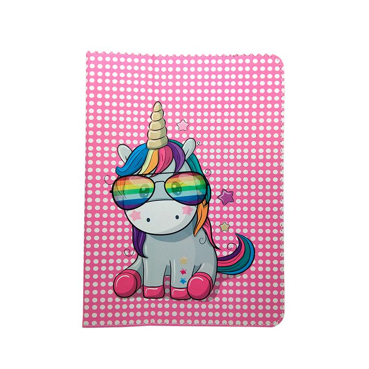 Yleismallinen Rainbow Unicorn -suojakuori tabletille 9-11 tuumaa (P 27 x L 20 cm)