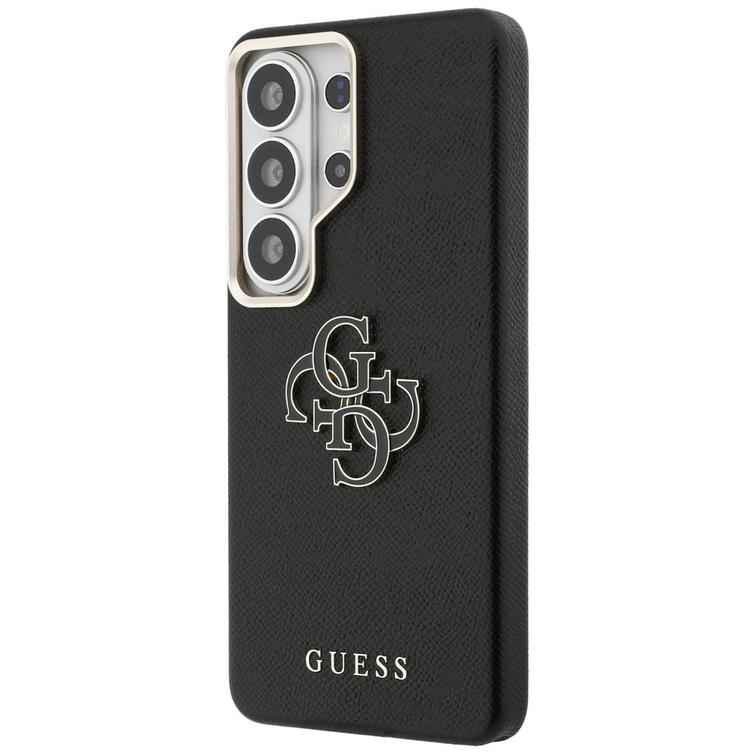 Guess case Grained Big 4G Metal Logo for Samsung Galaxy S26 Ultra black