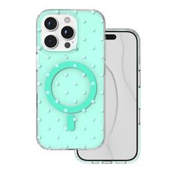 Bubble Dots Mag -kuori iPhone 16 Pro 6,3" vihreä