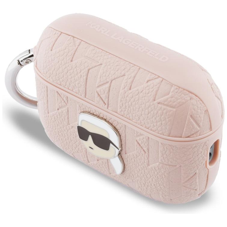 Karl Lagerfeld Monogram Karl Head for AirPods Pro 3 pink