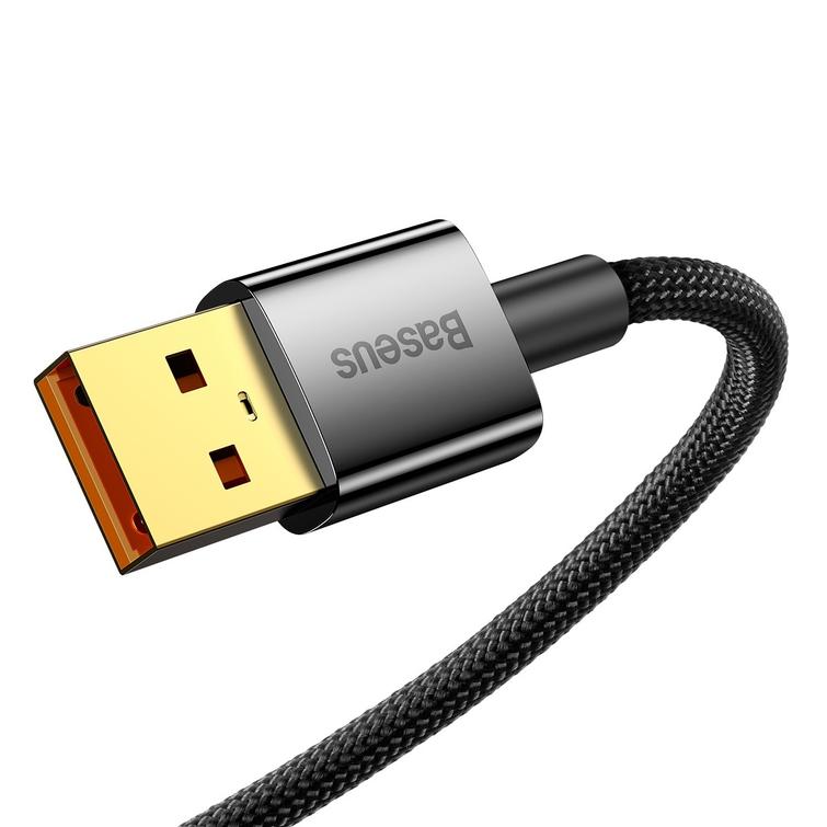 Baseus Explorer USB - USB-C -kaapeli 1,0 m musta automaattinen virrankatkaisu 100W