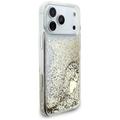 Guess Liq. Glitter 4 Charms -suojakuori iPhone 17 Pro Maxille, kulta