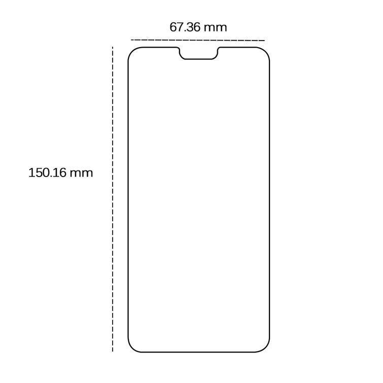 Tempered glass 2,5D for Huawei Mate 20 Lite