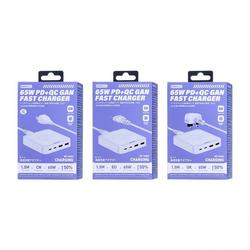 REMAX DONGFENG TRAVEL CHARGER 65W RP-U183 GaN PD QC WHITE
