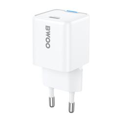BWOO GaN PD -sein&auml;laturi 30W 1x USB-C-portti 1A valkoinen
