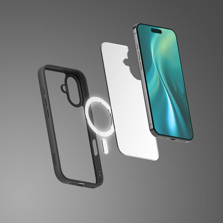 Etteri Matt Mag kotelo iPhone 16:lle 6,1" musta