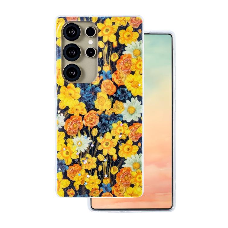 Samsung Galaxy S25 Ultra Glow Glam -suojakuori, oranssi