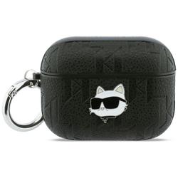 Karl Lagerfeld Monogram Choupette Head case for AirPods Pro 3 black