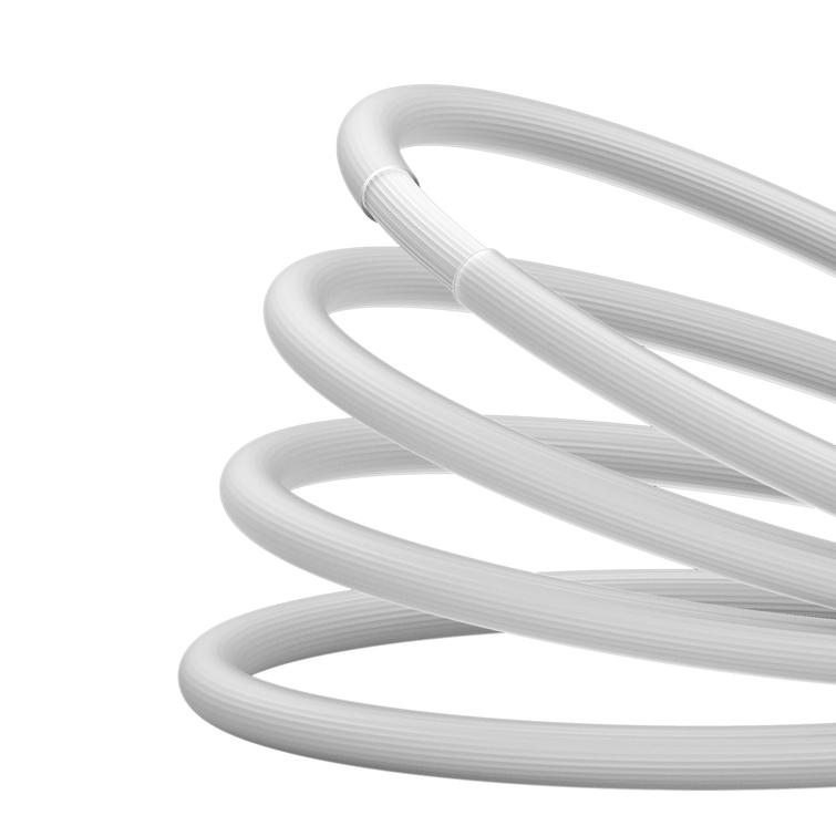 Baseus-kaapeli CoolPlay USB-C - USB-C 2m 100W valkoinen